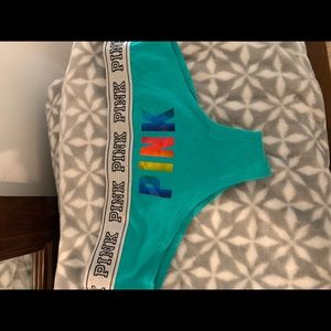 Victoria’s Secret teal banded cheekster panties